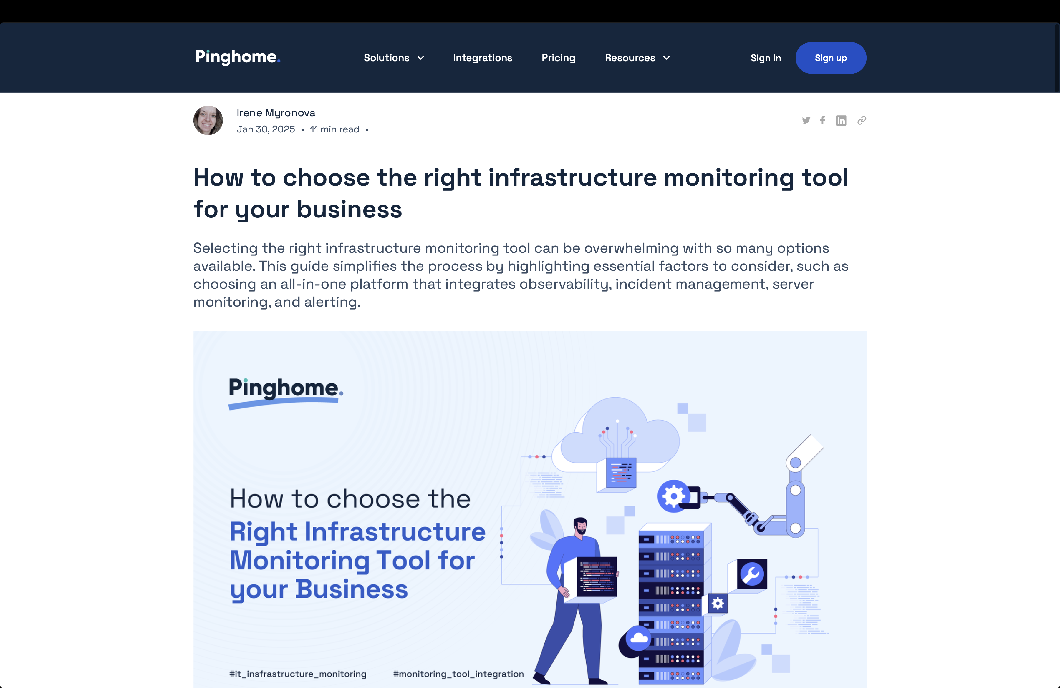 Article about Monitoring Tool Business
